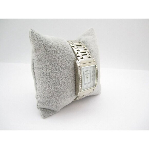 Women Anne Klein Quartz Analog 21mm Dial Tank Style Watch (G677) "New Battery" - Picture 9 of 9